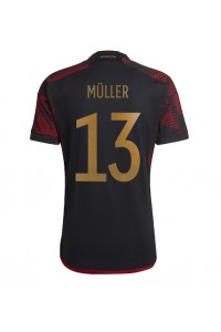 Duitsland Thomas Muller #13 Voetbaltruitje Uit tenue WK 2022 Korte Mouw